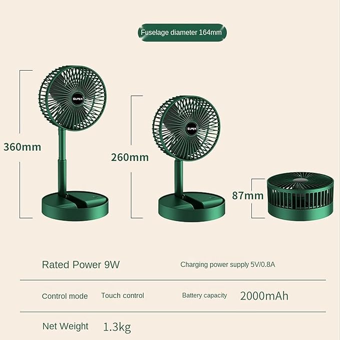 Portable Mini USB Fan – Foldable High Speed Cooling Fan