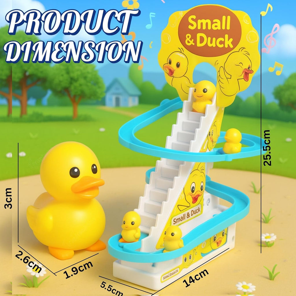 Duck Escalator Track Set: Musical Stair Climbing Toy for Toddlers