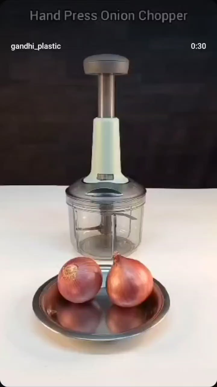 Mini Manual Push Chopper: Versatile Kitchen Food Processor